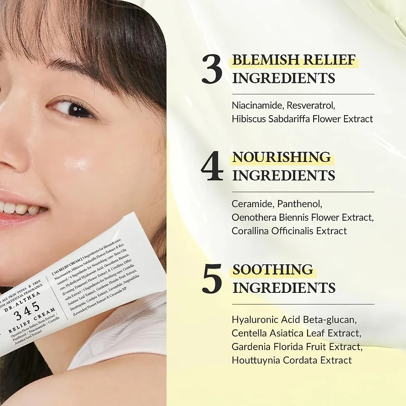 Dr.Althea 345 Relief Cream 50ml + Vitamin C Boosting Serum 30ml
