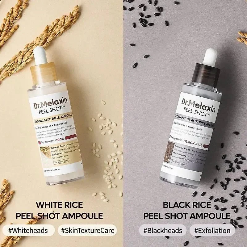 Dr.Melaxin Peel Shot Exfoliating Black Rice Ampoule 80ml