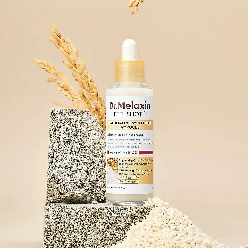 Dr.Melaxin Peel Shot Exfoliating White Rice Ampoule 80ml