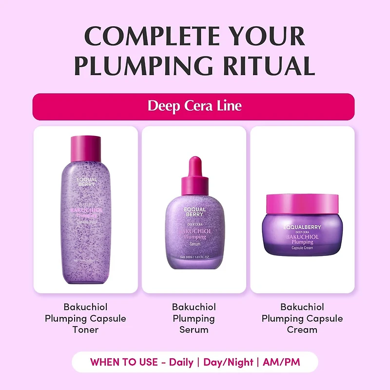 EQQUALBERRY Bakuchiol Plumping Capsule Toner 150ml