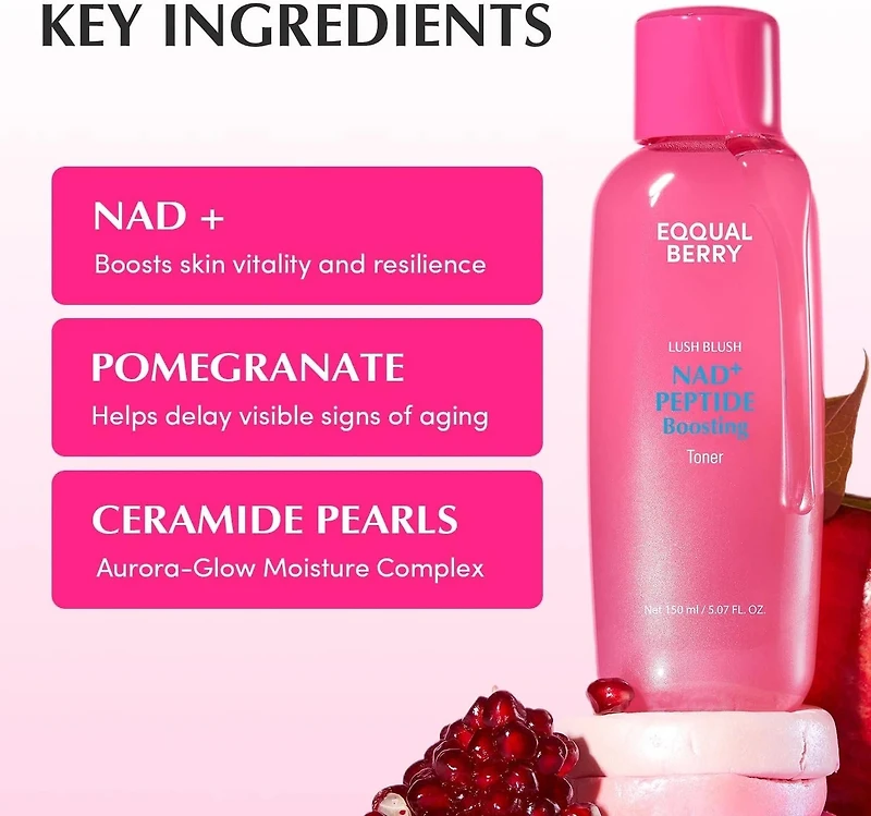 EQQUALBERRY NAD+ Peptide Boosting Toner 150ml