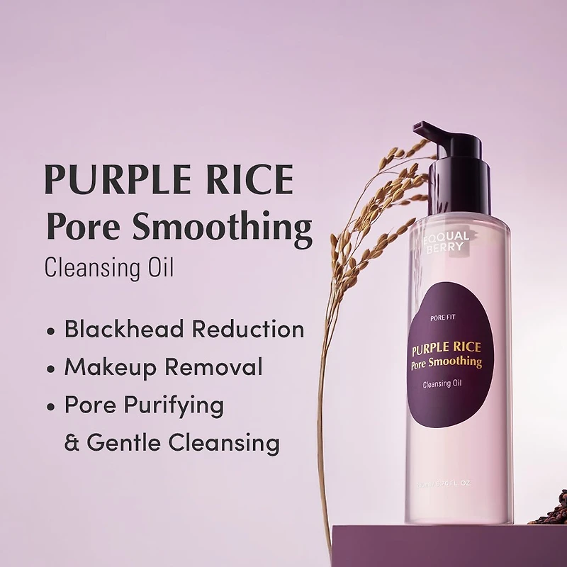EQQUALBERRY Purple Rice Pore Smoothing Cleansing Oil 200ml