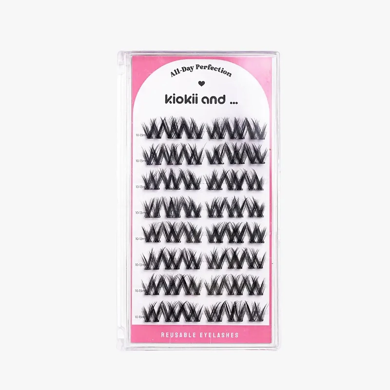 Kiokii Book Cluster Glue-Free Lashes - Elegant Edge 10mm-13mm
