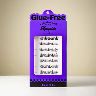 Kiokii Book Cluster Glue-Free Lashes - Elegant Length 10mm-12mm