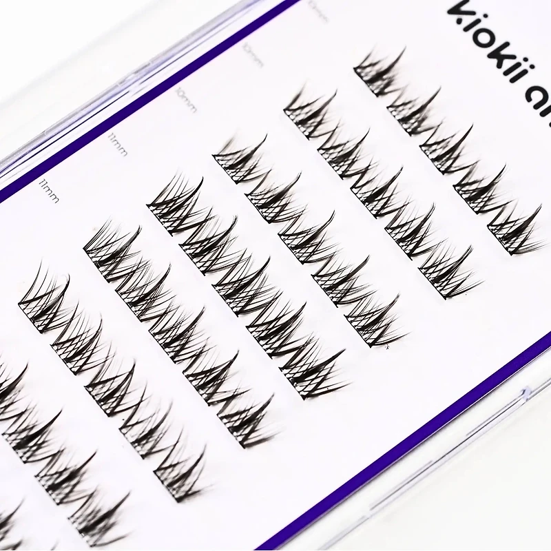 Kiokii Book Cluster Glue-Free Lashes - Elegant Length 10mm-12mm