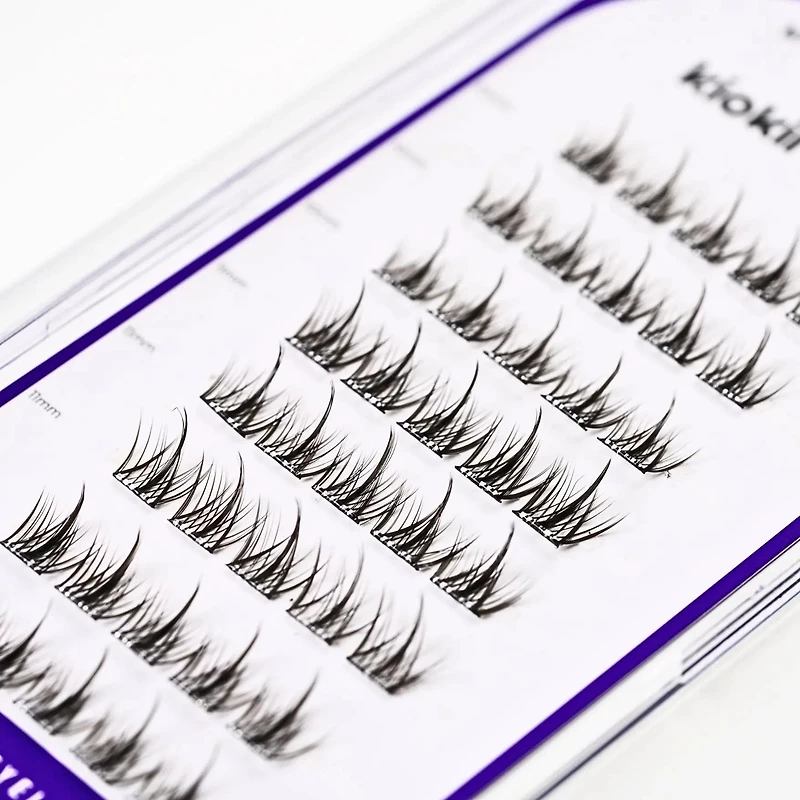 Kiokii Book Cluster Glue-Free Lashes - Elegant Length 10mm-12mm