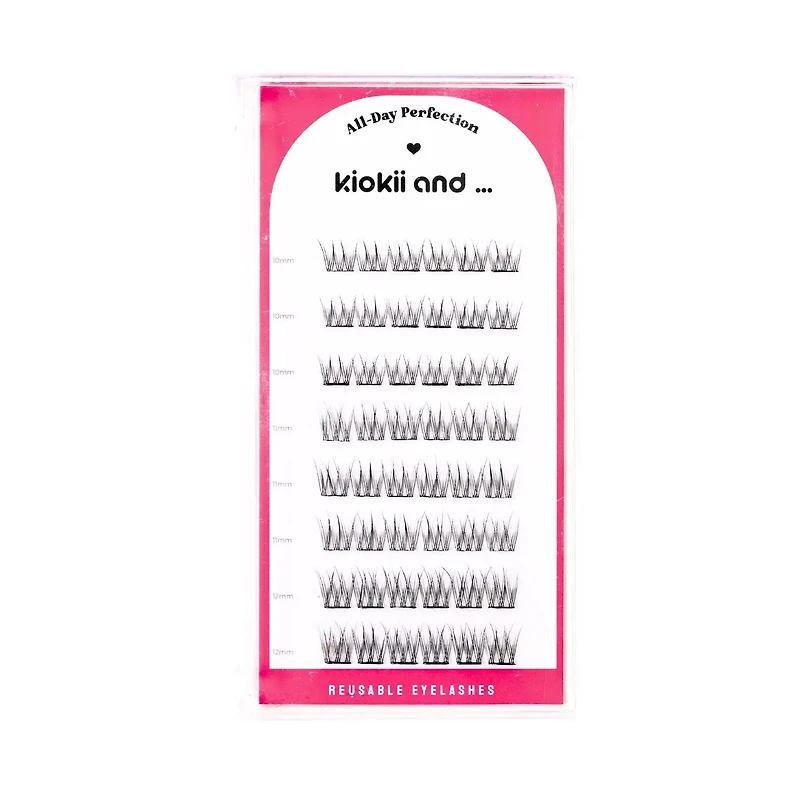 Kiokii Book Cluster Glue-Free Lashes - Fluttery Natural 12mm-10mm