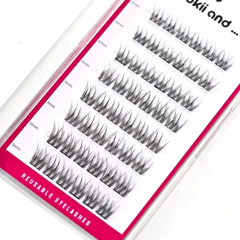 Kiokii Book Cluster Glue-Free Lashes - Fluttery Natural 12mm-10mm