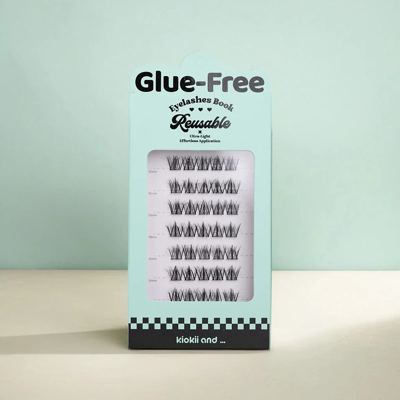 Kiokii Book Cluster Glue-Free Lashes - Silk Stacks 13mm