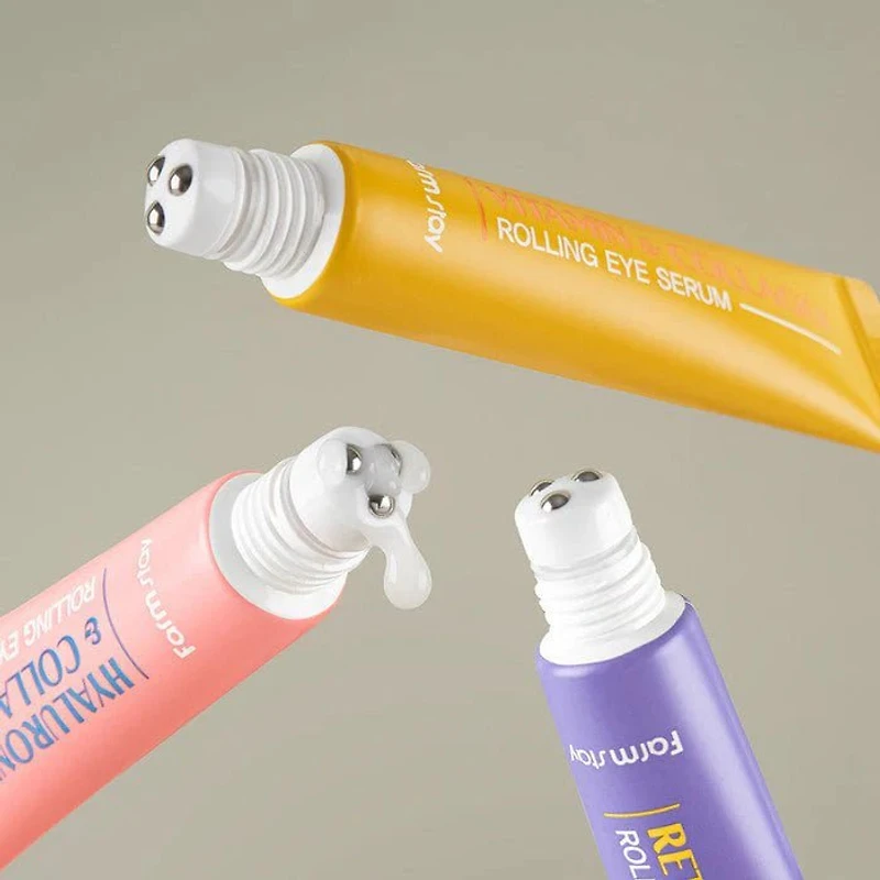 FARMSTAY Hyaluronic Acid & Collagen Rolling Eye Serum 25ml