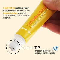 FARMSTAY Vitamin & Collagen Rolling Eye Serum 25ml