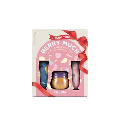 Frudia Honey Lip Balm & Hand Cream Gift Set THANK YOU BERRY MUCH 10ml+(30g*2pcs)
