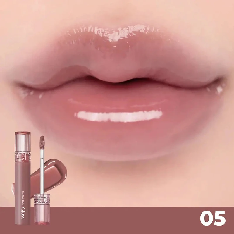 Romand Glasting Colour Gloss 05 Dim Mauve (Clearance)