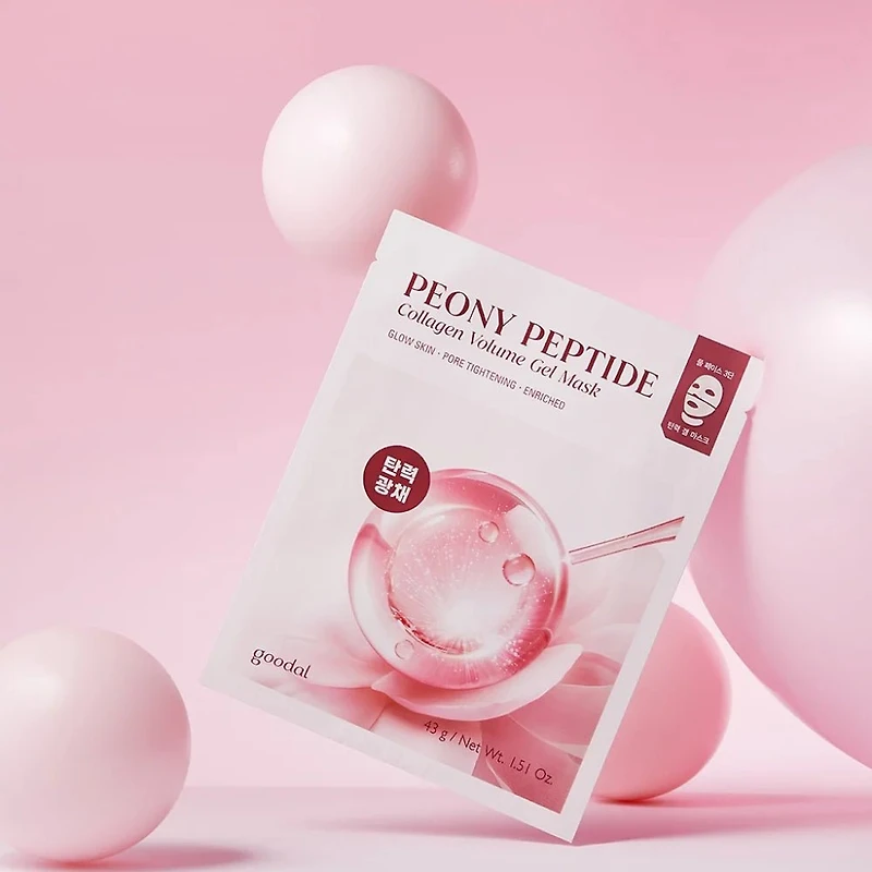 Goodal Peony Peptide Collagen Gel Mask 5pcs
