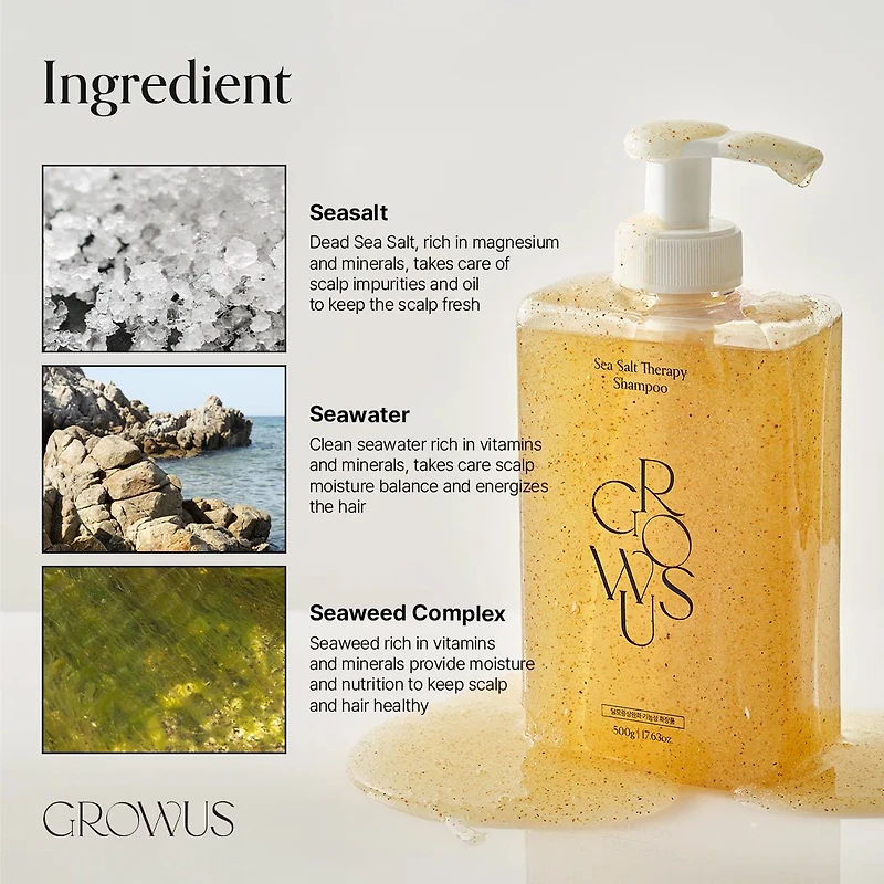 Growus Sea Salt Therapy Shampoo 500ml