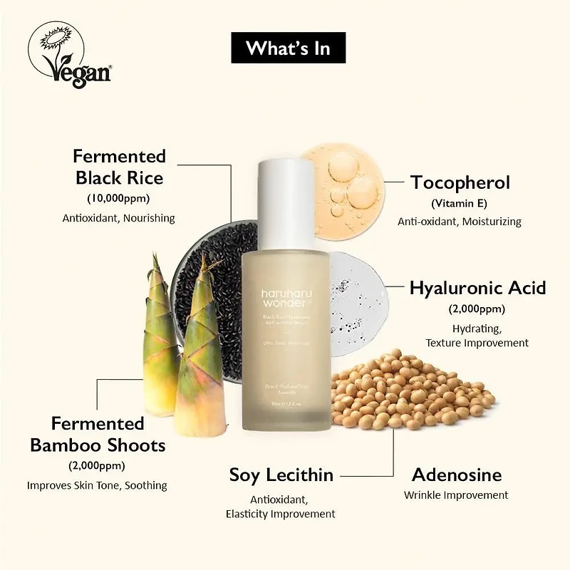 Haruharu Wonder Black Rice Hyaluronic Anti-wrinkle Serum 50ml