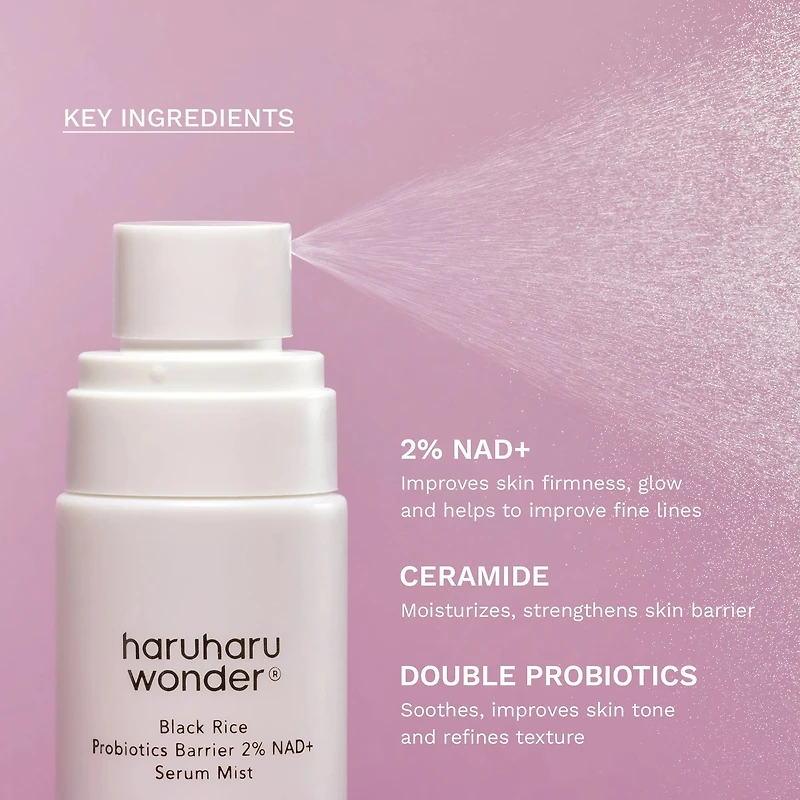 Haruharu wonder Black Rice Probiotics Barrier 2% NAD+ Serum Mist 80ml