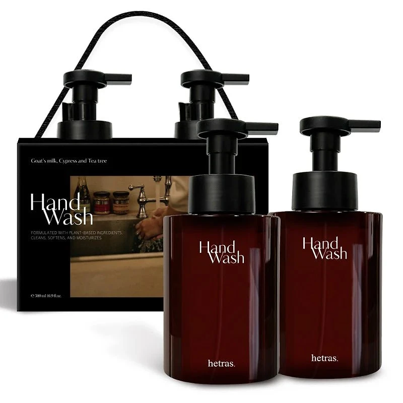 Hetras Perfumed Bubble Hand Wash 515ml x 2 (2 Scents)