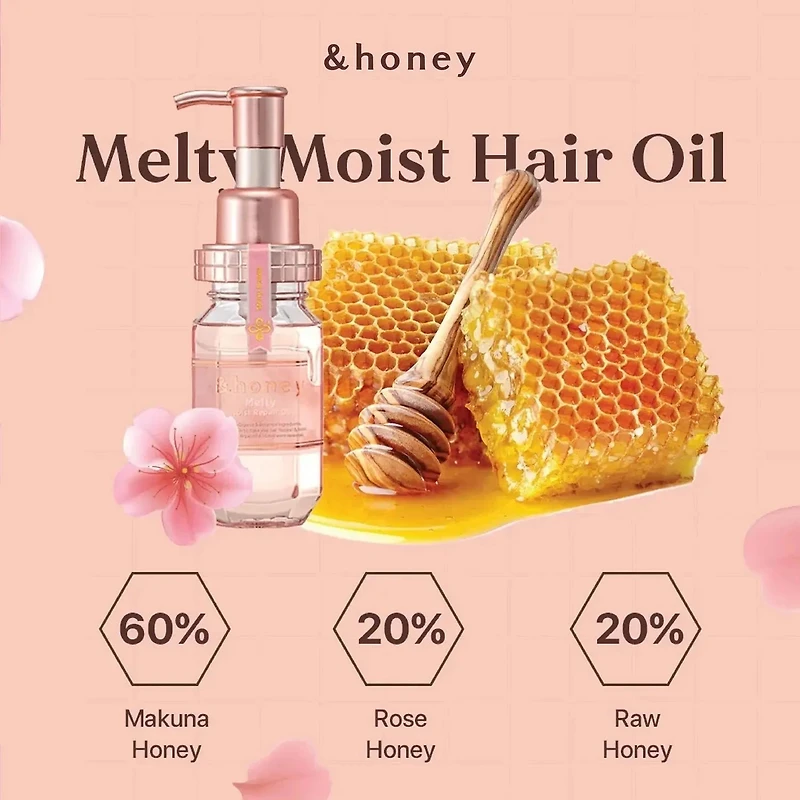&Honey Melty Moist Repair Hair Oil 136g