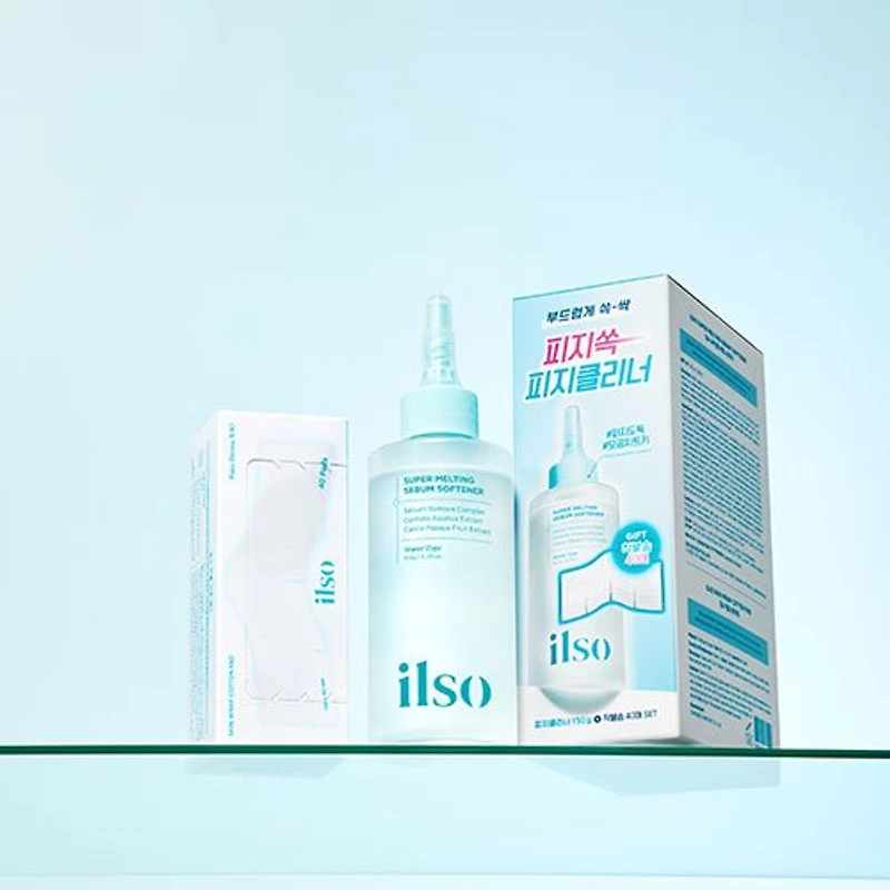 Ilso Super Melting Sebum Softener Special 150ml (COTTON PAD 40pcs) SET