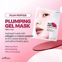 Isntree Plum Peptide Plumping Gel Mask 30g x 4 Sheets