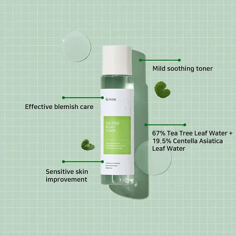 iUNIK Tea Tree Relief Toner 200ml