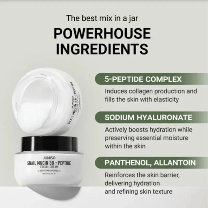JUMISO Snail Mucin 88 + Peptide Facial Cream 100ml