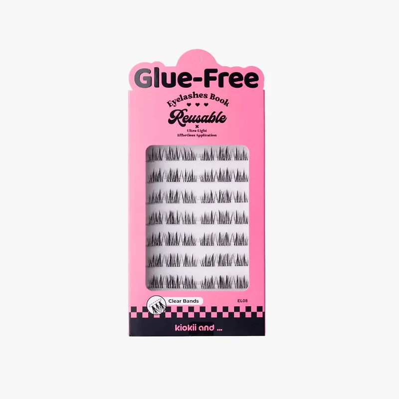 Kiokii Book Cluster Glue-Free Lashes - Silk Mirage 8mm- 12mm