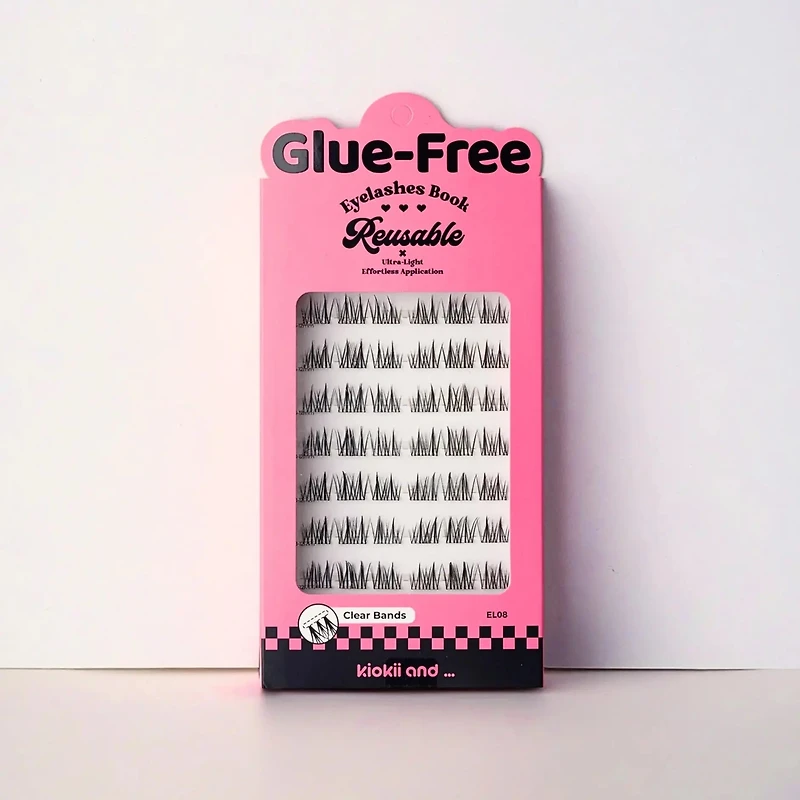 Kiokii Book Cluster Glue-Free Lashes - Silk Mirage 8mm- 12mm