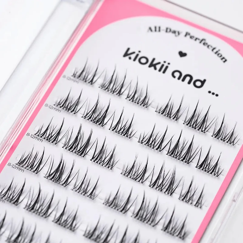 Kiokii Book Cluster Glue-Free Lashes - Silk Mirage 8mm- 12mm