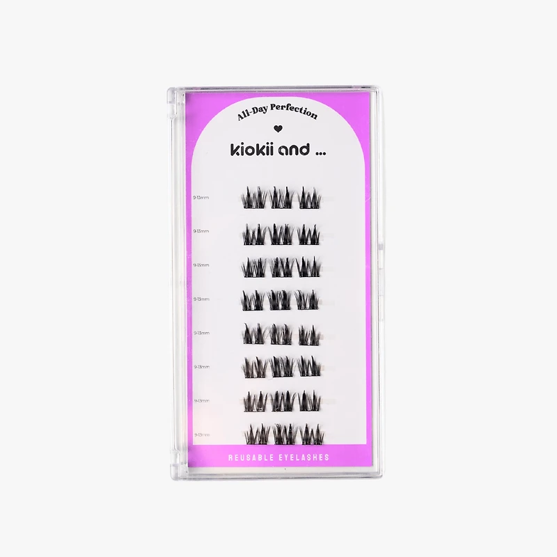 Kiokii Book Cluster Glue-Free Lashes - Airy Hold 9mm-13mm
