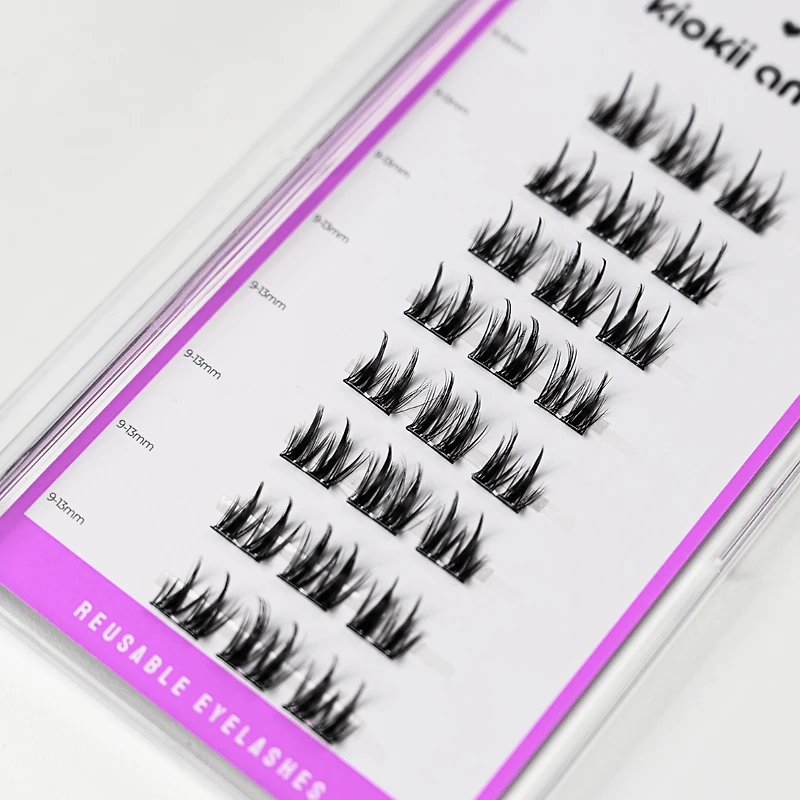 Kiokii Book Cluster Glue-Free Lashes - Airy Hold 9mm-13mm