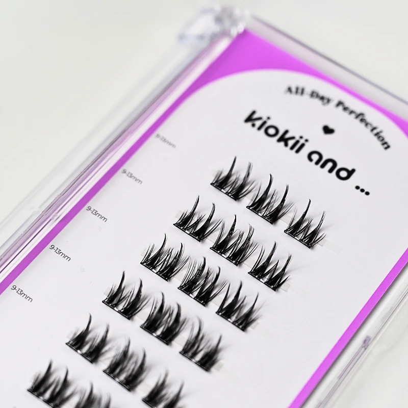 Kiokii Book Cluster Glue-Free Lashes - Airy Hold 9mm-13mm
