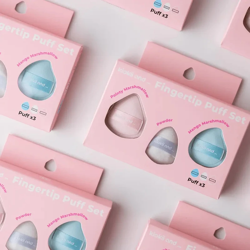 Kiokii Fingertip Puff Set (set of 3)