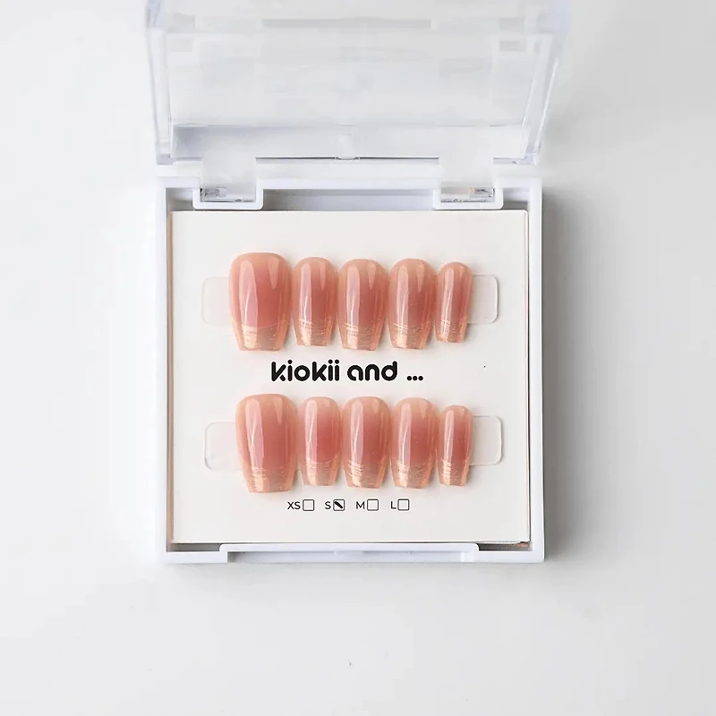 Kiokii Handmade Press-On Nails - Amber Glow