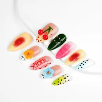 Kiokii Handmade Press-On Nails-CherryBloom Nail Art