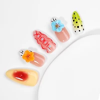 Kiokii Handmade Press-On Nails-CherryBloom Nail Art