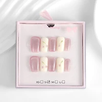 Kiokii Handmade Press-On Nails-Cute Pink Cherry