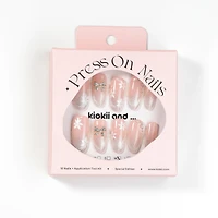 Kiokii Handmade Press-On Nails-Elegant Bloom Nail Set