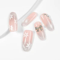 Kiokii Handmade Press-On Nails-Elegant Bloom Nail Set