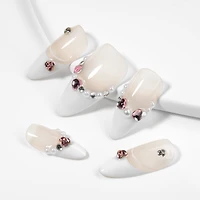 Kiokii Handmade Press-On Nails-Elegant Glitter Nails