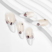 Kiokii Handmade Press-On Nails-Elegant Glitter Nails
