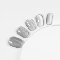 Kiokii Handmade Press-On Nails-Elegant Gray Nail Wraps Pro Kit