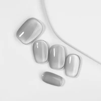 Kiokii Handmade Press-On Nails-Elegant Gray Nail Wraps Pro Kit