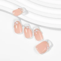 Kiokii Handmade Press-On Nails-Elegant Pearl Chic Nail Wraps