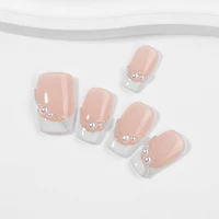 Kiokii Handmade Press-On Nails-Elegant Pearl Chic Nail Wraps