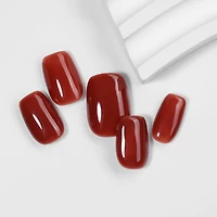 Kiokii Handmade Press-On Nails-Elegant Rouge Nail Set
