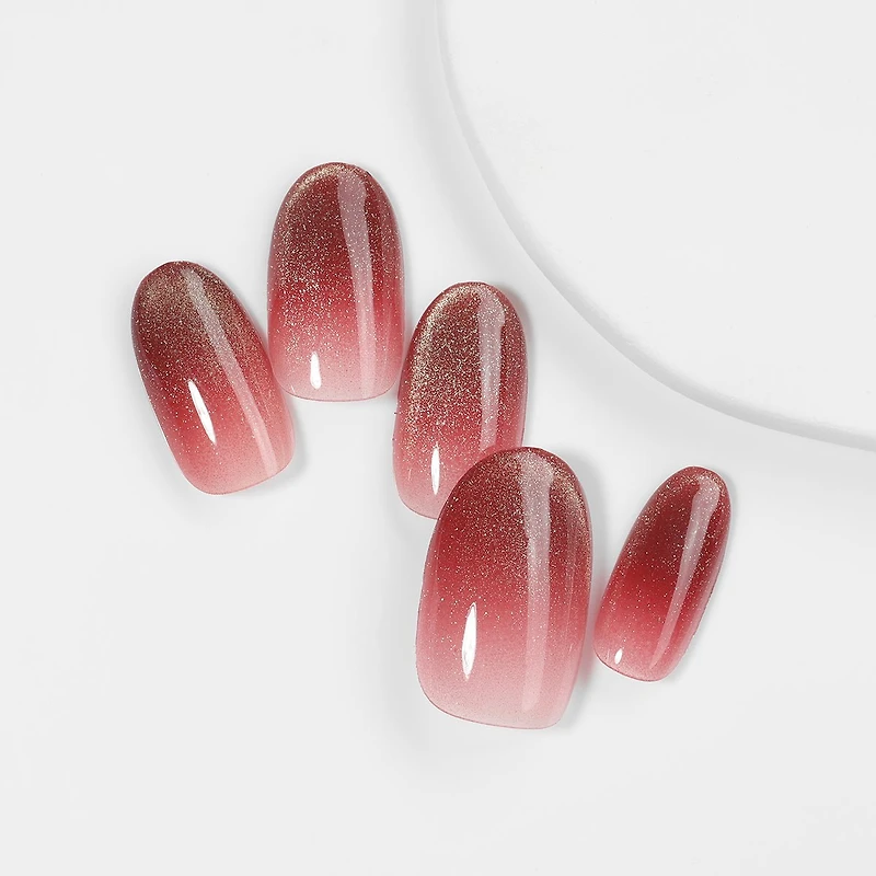Kiokii Handmade Press-On Nails-GlamGlow Gradient Nails Set
