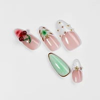 Kiokii Handmade Press-On Nails-Glamorous Bloom