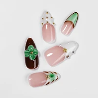 Kiokii Handmade Press-On Nails-Glamorous Bloom